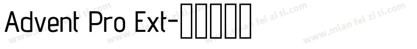 Advent Pro Ext字体转换